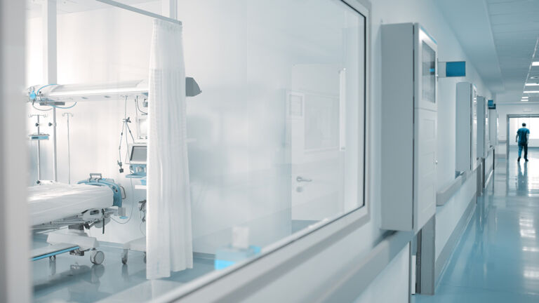 The inside of a hospital 